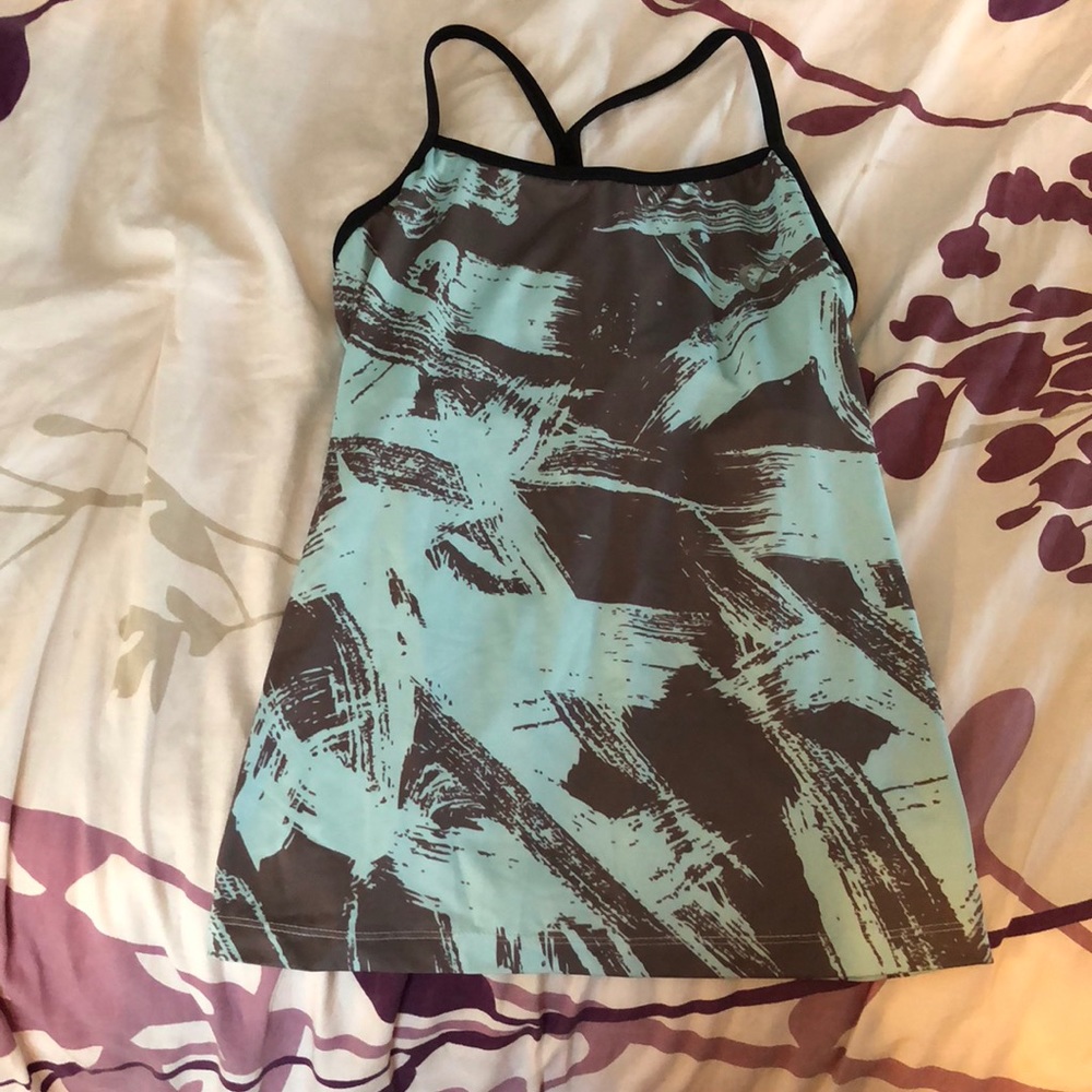 Blue and Black Athletic DNA Power Tank